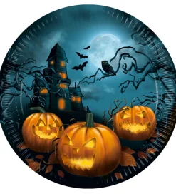 Decorata Party Paptallerkner - 8-pak - 23 cm - Halloween