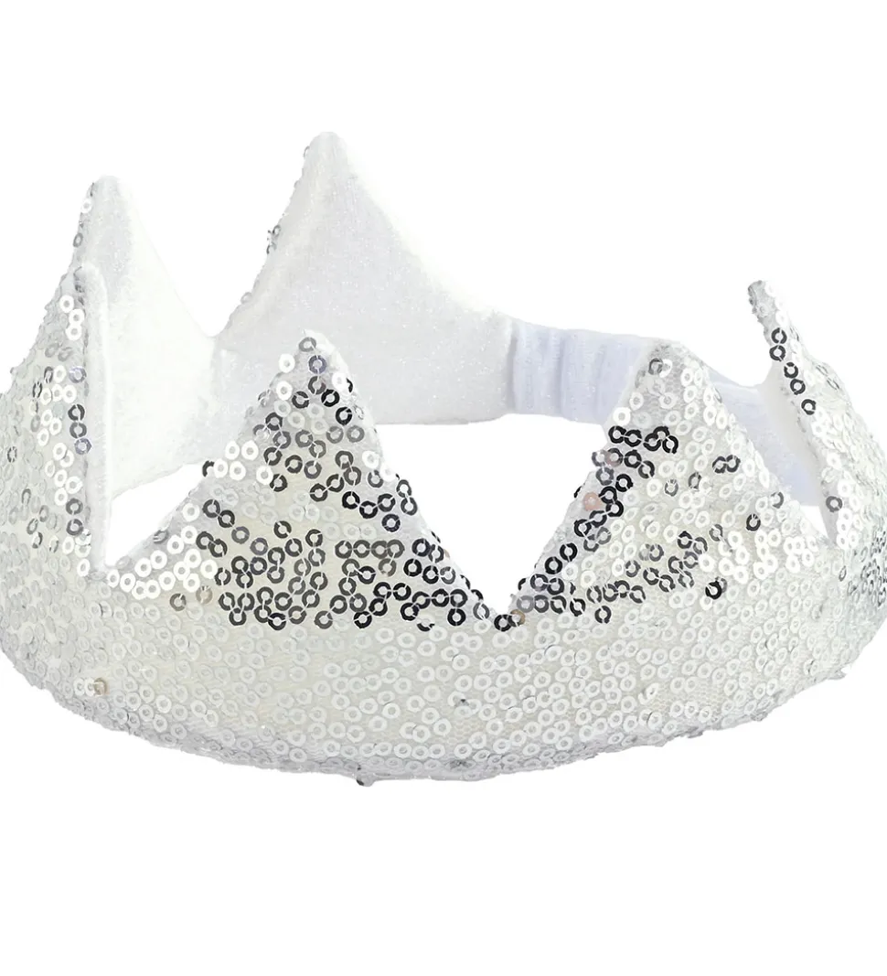 Den Goda Fen Udklædning - Crown Silver Sequin