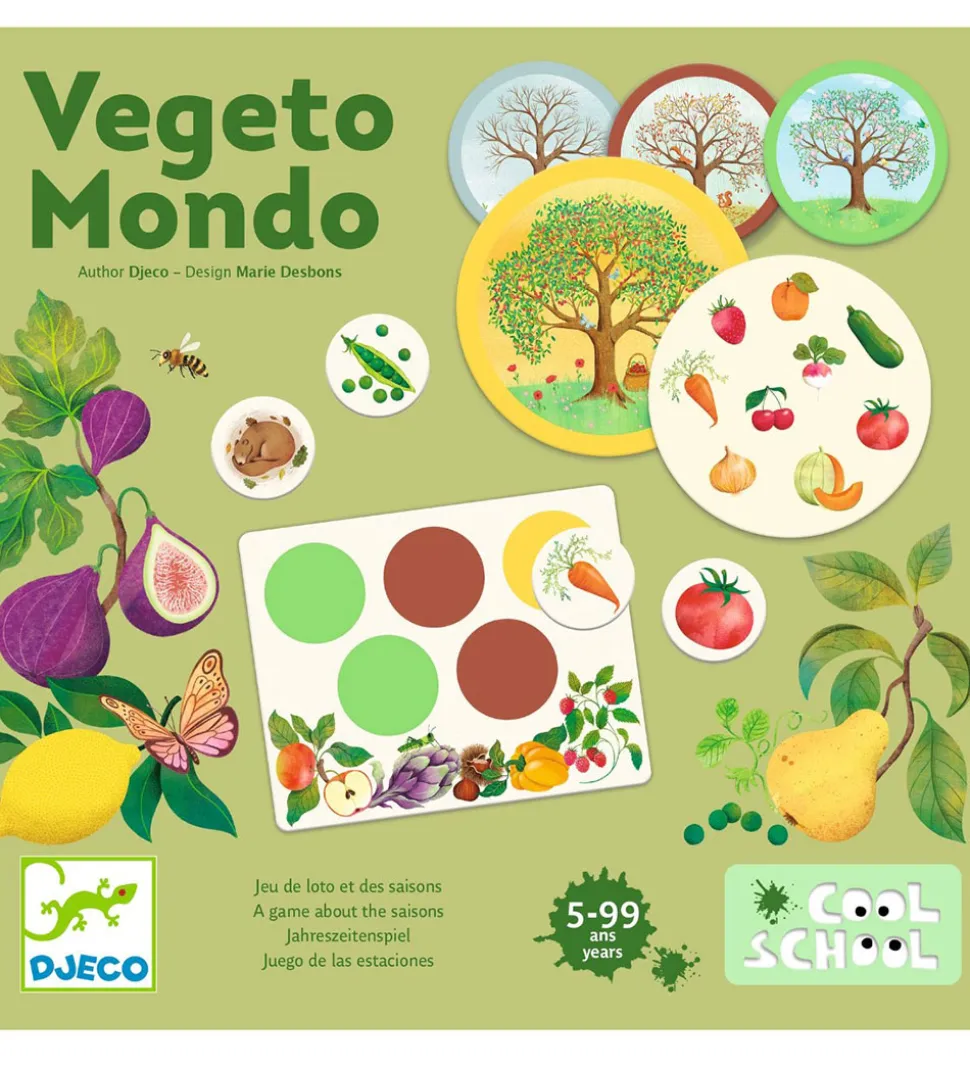 Djeco Billedlotteri - Cool School - Vegeto Mondo