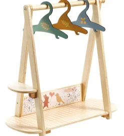 Djeco Dukkelegetøj - Tøjstativ - Træ