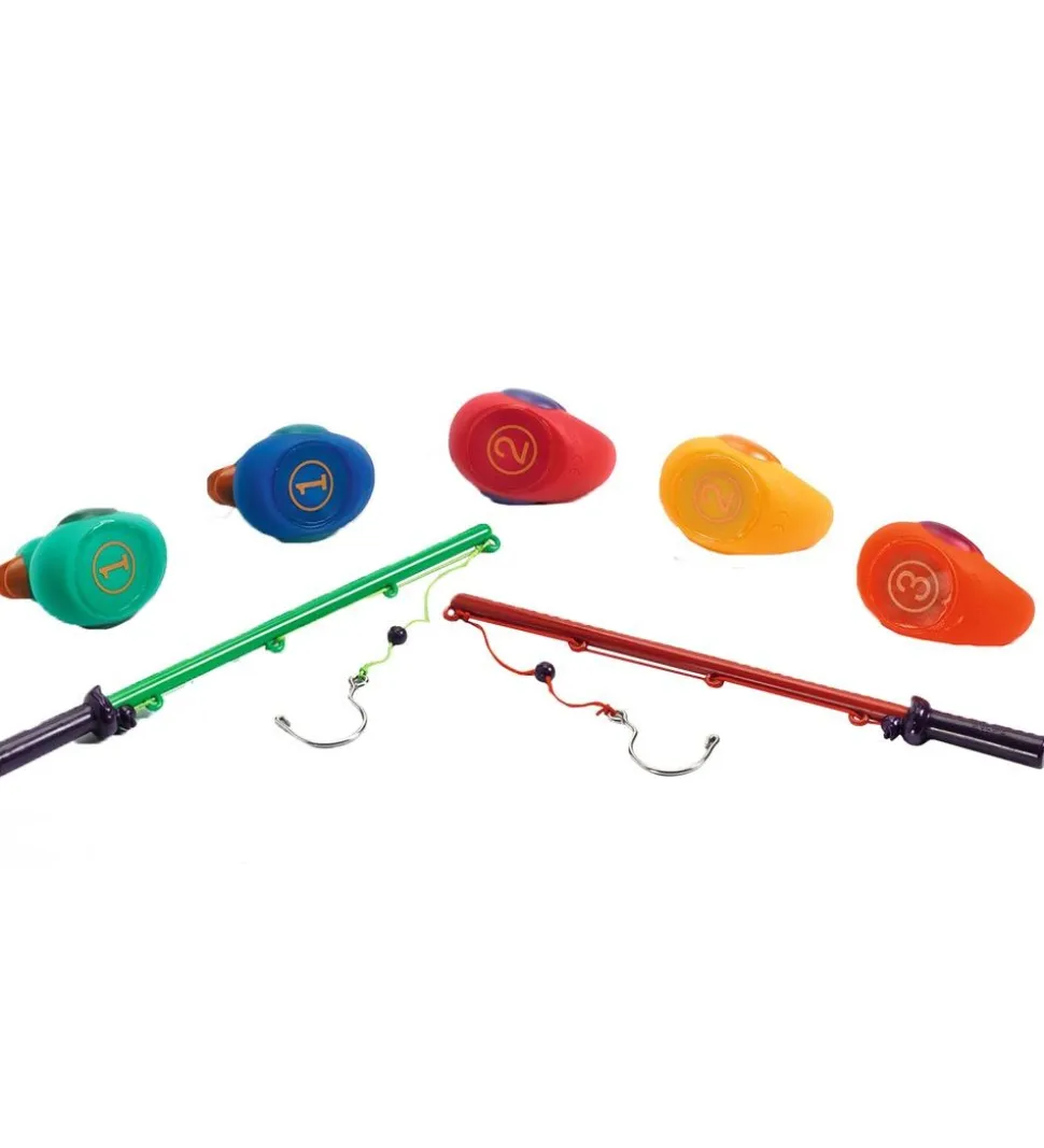 Djeco Fiskespil - Regnbuefarvet Badeænder