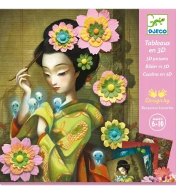 Djeco Kreasæt - Billeder i 3D - Rock'n Roses