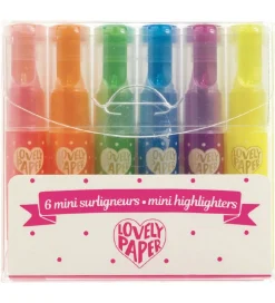 Djeco Overstregningstusch - 6 Stk. - Surligneurs mini fluo