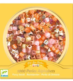 Djeco Perler - 1000 Stk. - Alfabet - Guld