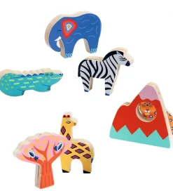 Djeco Puslespil - 7 Brikker - Savanne