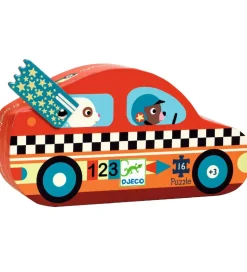 Djeco Puslespil - 16 Brikker - The Racing Car