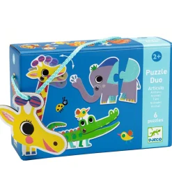 Djeco Puslespil - 6 Stk. - Vilde Dyr