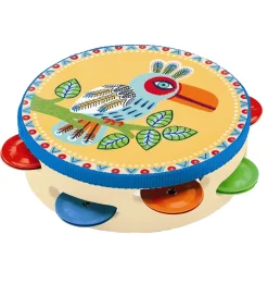 Djeco Tamburin - Multifarvet