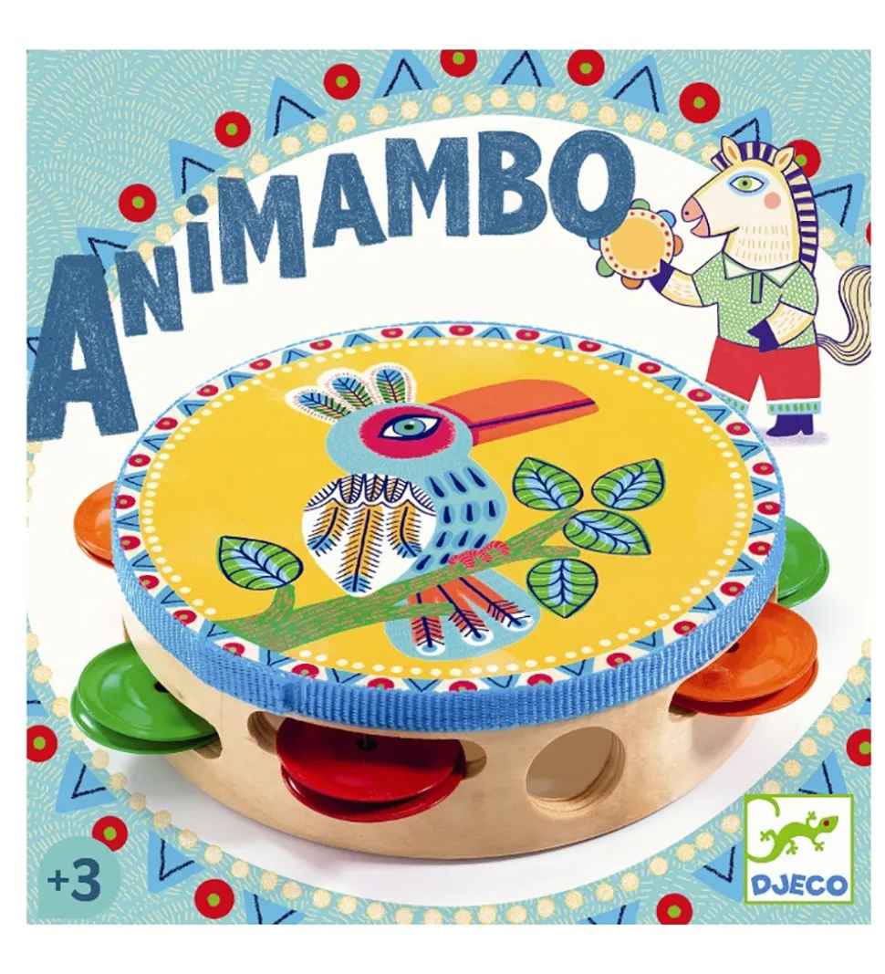 Djeco Tamburin - Multifarvet