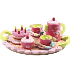 Djeco Trælegetøj - Tesæt - Rosa
