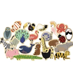 Djeco Træmagneter - 36 stk. - Dyr