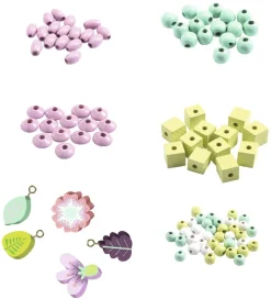 Djeco Træperler - 450 stk. - Blomster og Planter