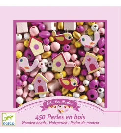 Djeco Træperler - 450 stk. - Fugle