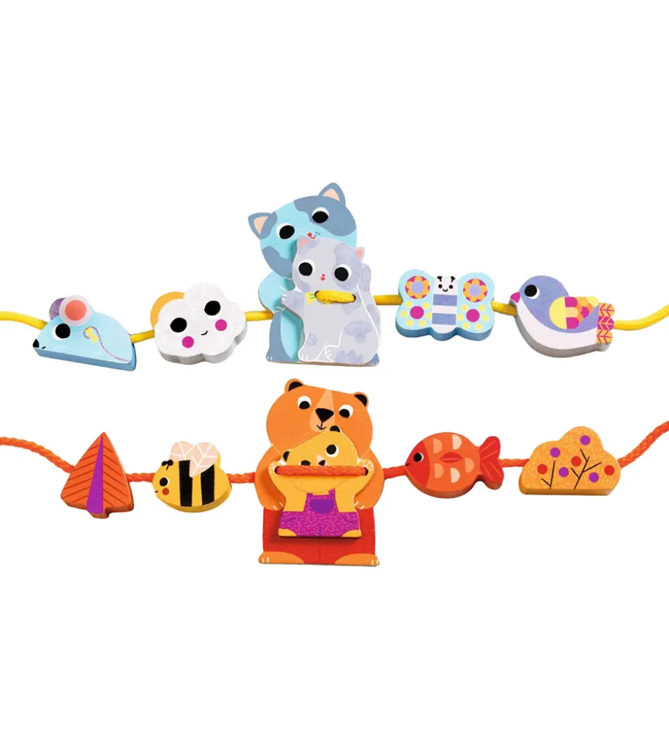 Djeco Træperler - Træ - 14 Dele - FilaMum