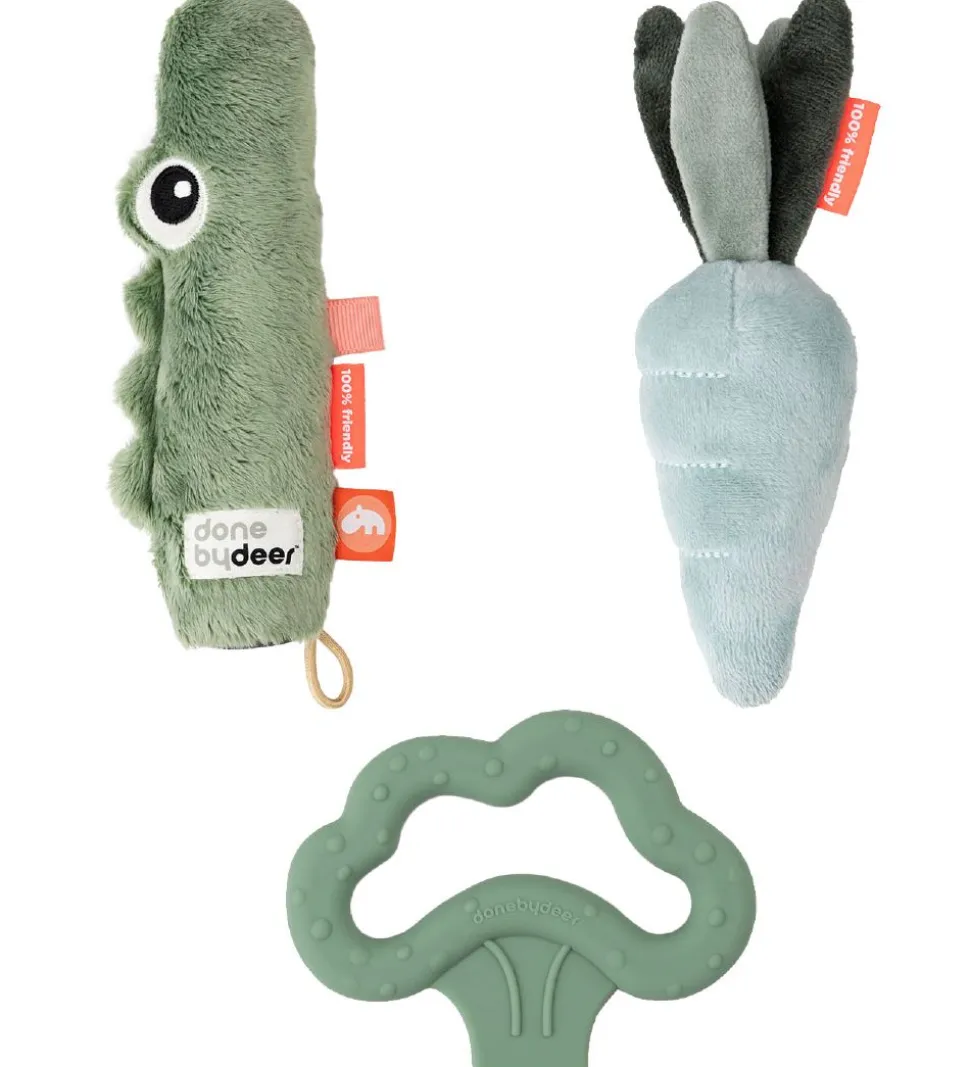 Done by Deer Aktivitetslegetøj - Tiny Activity - Croco Green