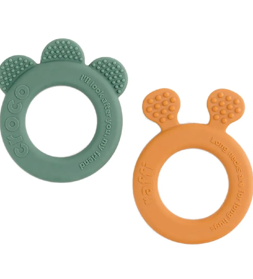 Done by Deer Bidering - 2-pak - Deer Friends - Mustard/Green