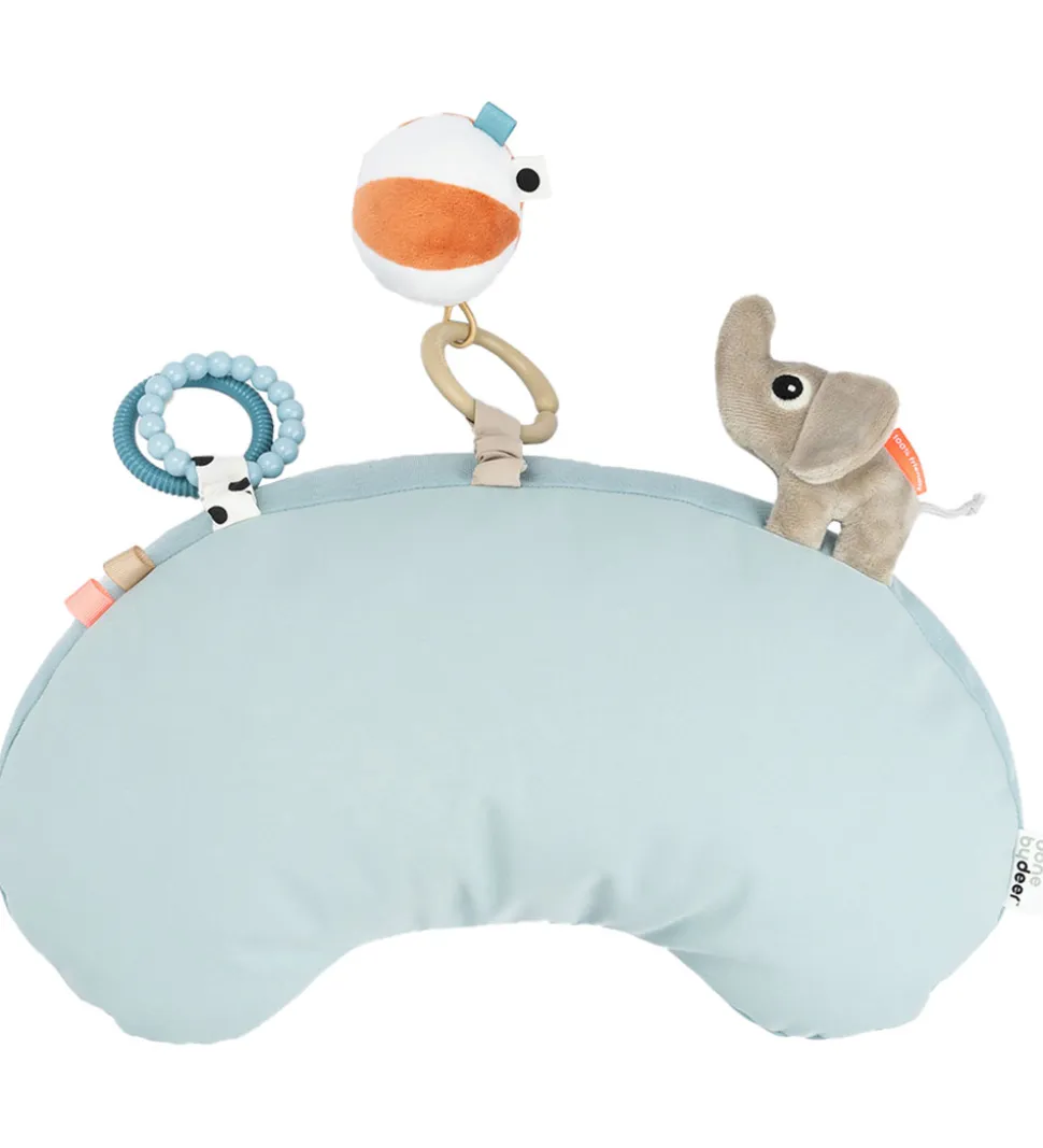 Done By Deer Pude m. Aktivitetslegetøj - Playground - Blå