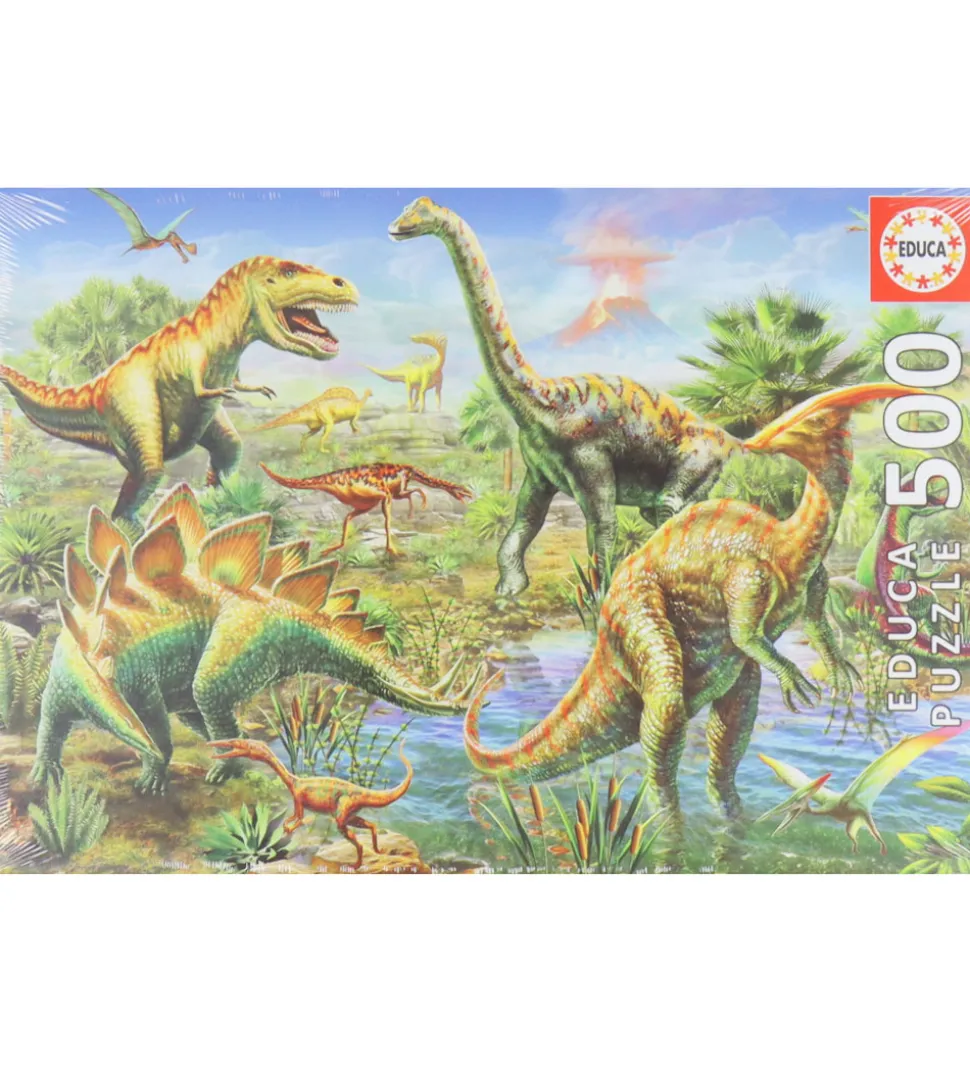 Educa Puslespil - 500 Brikker - Jurassic Playground
