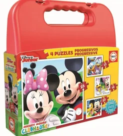 Educa Puslespil - 4 Forskellige - Mickey Mouse Club House