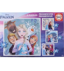 Educa Puslespil - 4 Forskellige - Frost