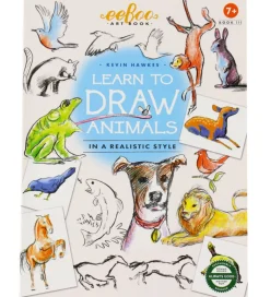 Eeboo Bog - Lær At Tegne - Dyr - Engelsk