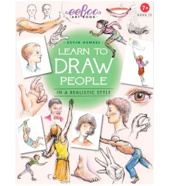 Eeboo Bog - Lær At Tegne Relistiske Mennesker - Engelsk