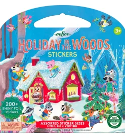 Eeboo Klistermærkebog - 200+ stk. - Jul i Skoven