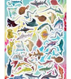 Eeboo Klistermærkebog - Hajer