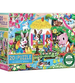 Eeboo Puslespil - 20 Brikker - 28x38 cm - Forår
