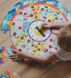 Eeboo Puslespil - 25 Brikker - Døgnets Timer