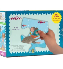 Eeboo Puslespil - 20 Brikker - 28x38 cm - Dybhavsskat