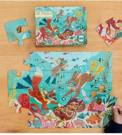 Eeboo Puslespil - 20 Brikker - 28x38 cm - Dybhavsskat