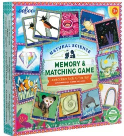 Eeboo Vendespil m. Faktaplakat - Naturvidenskab