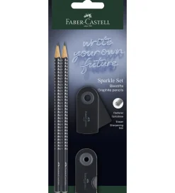 Faber-Castell Blyantsæt - Sparkle - 4 Dele - Sort