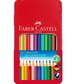 Faber-Castell Farveblyanter - Grip - Akvarel - 12 stk - Multi