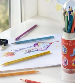 Faber-Castell Farveblyanter m. Blyantspidser - 15 stk - Multi