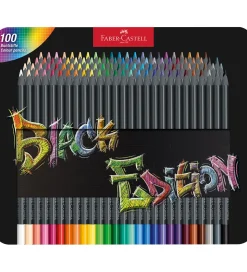 Faber-Castell Farveblyanter - Trekantet - Black Edition - 100 St