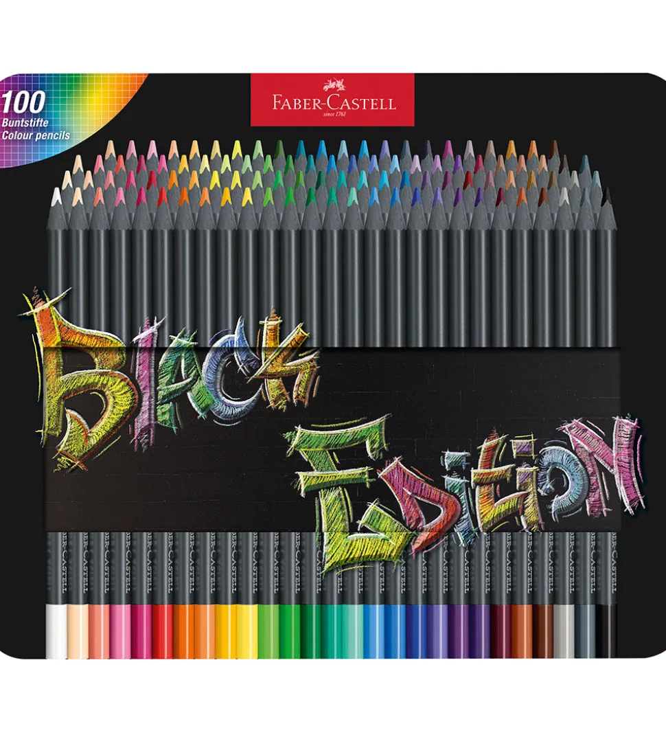 Faber-Castell Farveblyanter - Trekantet - Black Edition - 100 St