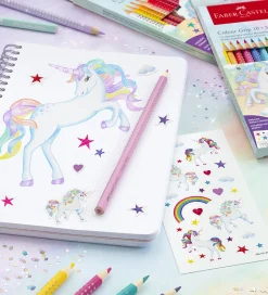 Faber-Castell Farveblyanter - Trekantet - Grip Unicorn - 10+3 st