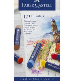 Faber-Castell Fedtfarver - 12 stk