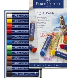 Faber-Castell Fedtfarver - 12 stk