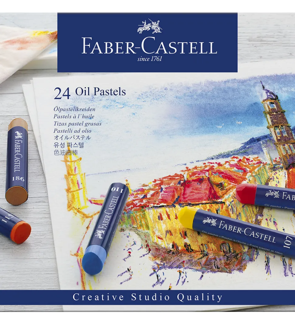 Faber-Castell Fedtfarver - 24 stk
