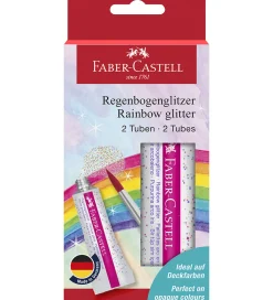 Faber-Castell Glitter Tuber - 2 stk. - Rainbow