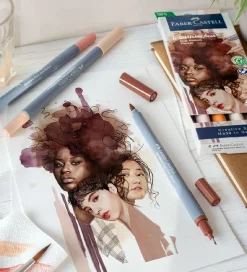 Faber-Castell Tuscher - 6 stk. - Portrait