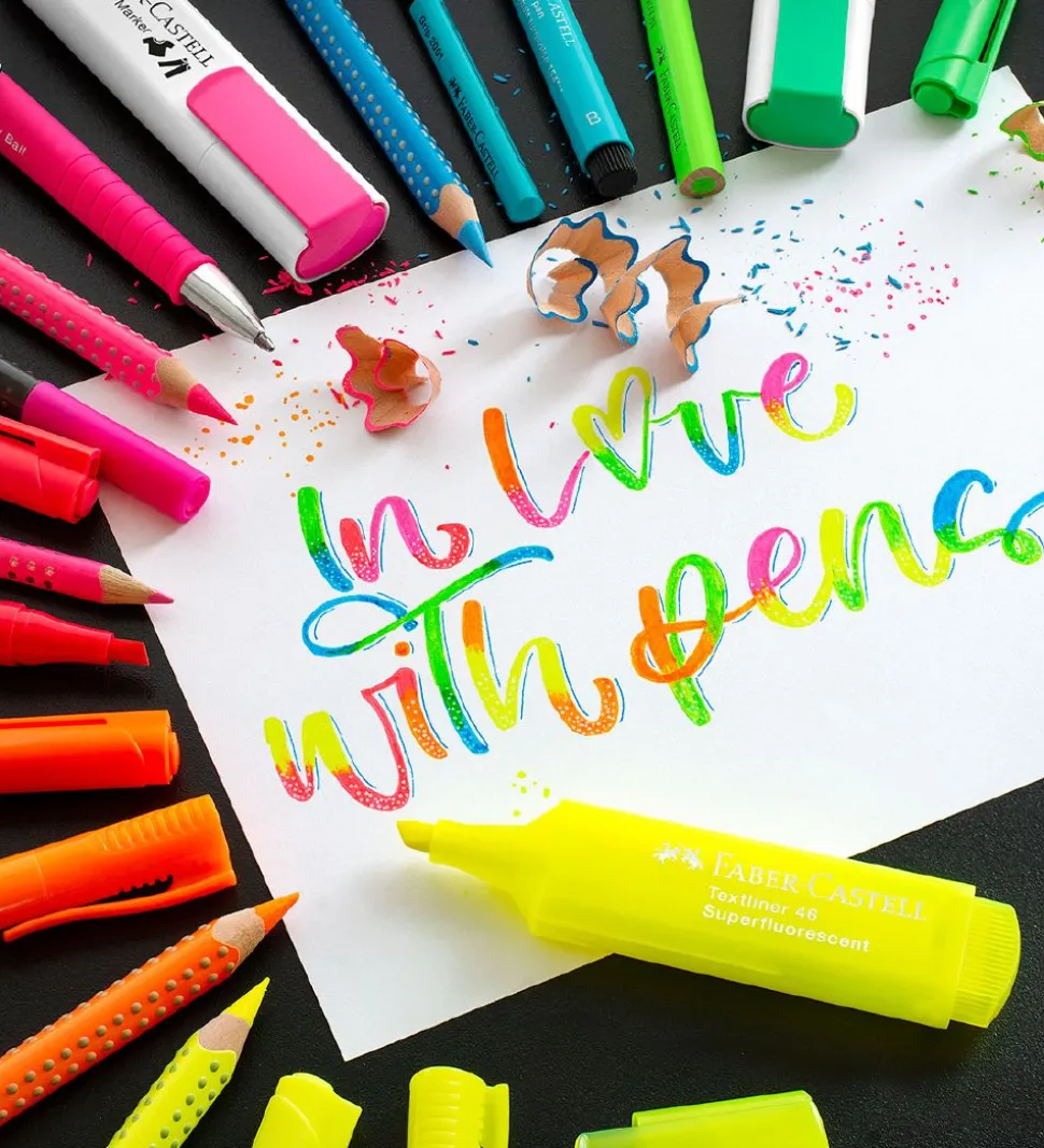 Faber-Castell Tuscher - 6 stk. - Neon