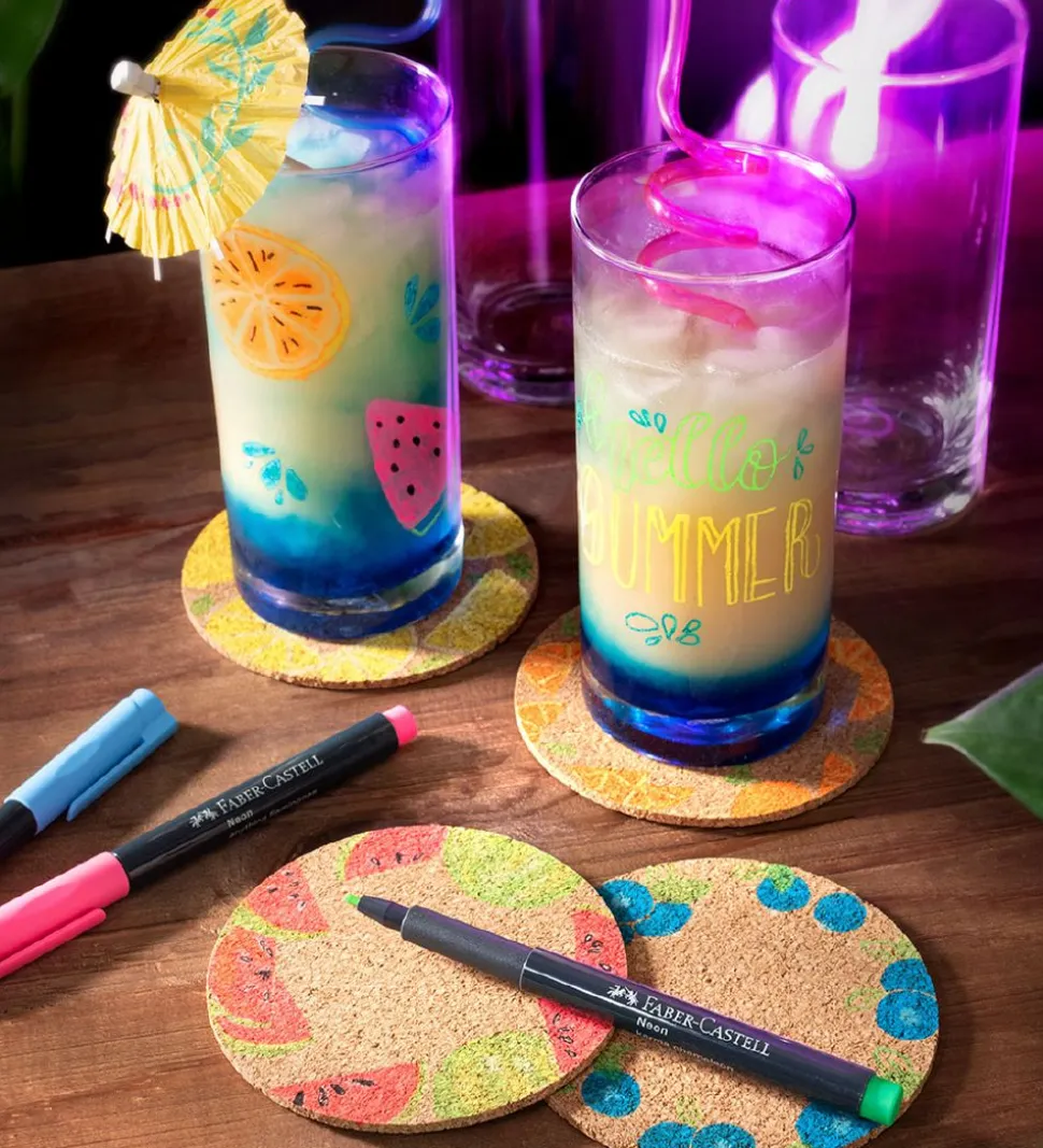 Faber-Castell Tuscher - 6 stk. - Neon