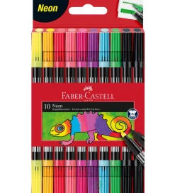 Faber-Castell Tuscher - Dobbelt Tyk/Tynd - 10 stk. - Neon