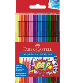 Faber-Castell Tuscher - Grip - 10 stk - Multifarvet