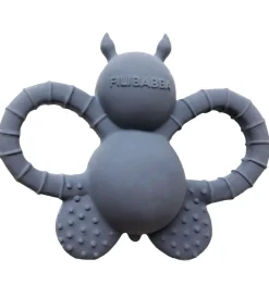 Filibabba Bidering - Naturgummi - Felix The Fly - Muddly Blue