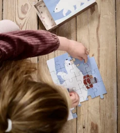 Filibabba Puslespil-Sæt - 4x20 Brikker - Wonderful Winterland